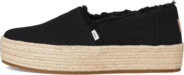 TOMS Valencia WIDE Women's Shoes Black : 10 B - Medium, Textile - Image 6