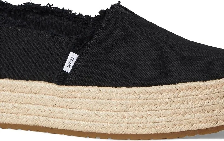 TOMS Valencia WIDE Women's Shoes Black : 10 B - Medium, Textile - Image 7