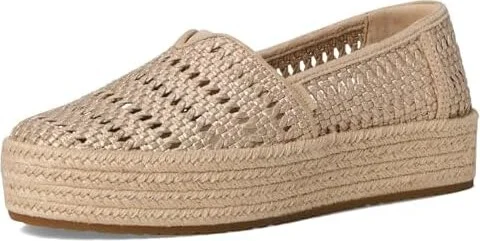 TOMS Valencia WIDE Women's Shoes Champagne Metallic : 8.5 B - Medium, Textile - Image 5