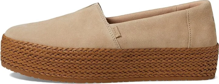 TOMS Valencia WIDE Women's Shoes Oatmeal Suede 1 : 10 B - Medium, Textile - Image 6