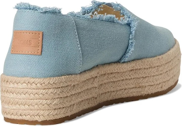 TOMS Valencia WIDE Women's Shoes Pastel Blue : 10 B - Medium, Textile - Image 4