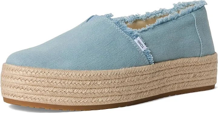 TOMS Valencia WIDE Women's Shoes Pastel Blue : 10 B - Medium, Textile - Image 5