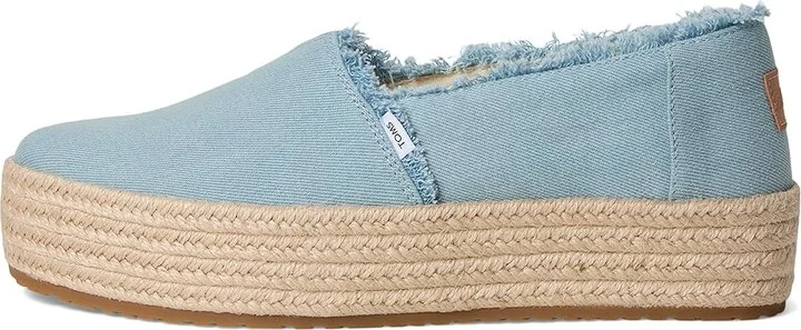TOMS Valencia WIDE Women's Shoes Pastel Blue : 10 B - Medium, Textile - Image 6