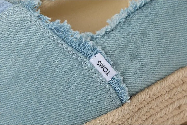 TOMS Valencia WIDE Women's Shoes Pastel Blue : 10 B - Medium, Textile - Image 7