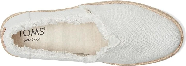 TOMS Valencia WIDE Women's Shoes White 1 : 12 D - Wide, Textile - Image 2