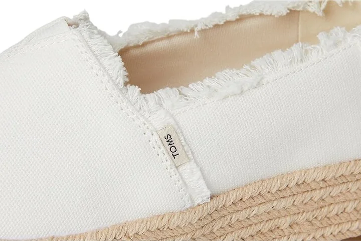 TOMS Valencia WIDE Women's Shoes White 1 : 12 D - Wide, Textile - Image 7