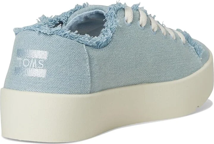 TOMS Verona Lace-Up Women's Shoes Pastel Blue : 7 B - Medium, Textile - Image 4