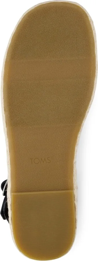 Toms Women's Abby Open Toe Flat Sandals - Black Diamond Global Straps, Suede, Fray - Image 5