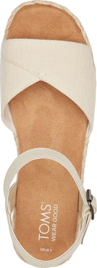 Toms Women's Abby Open Toe Flat Sandals - Black Diamond Global Straps, Suede, Fray - Image 8