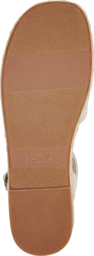 Toms Women's Abby Open Toe Flat Sandals - Black Diamond Global Straps, Suede, Fray - Image 9