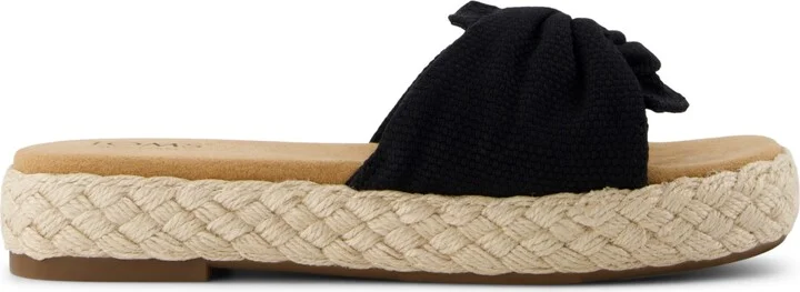 Toms Women's Abby Slide Slip-On Sandals - Flame Beachside Woven, Knot - Image 6