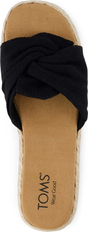 Toms Women's Abby Slide Slip-On Sandals - Flame Beachside Woven, Knot - Image 8