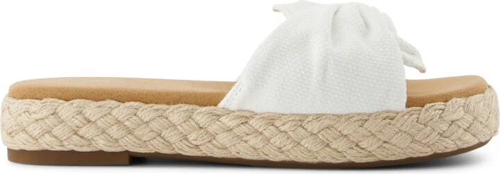 Toms Women's Abby Slide Slip-On Sandals - Flame Beachside Woven, Knot - Image 10