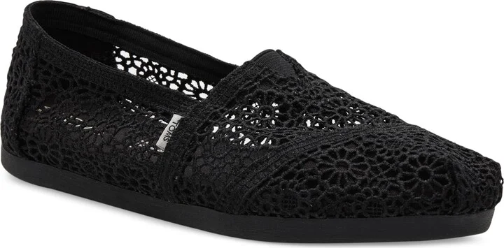 Toms Women's Alpargata Classic Espadrille Almond Toe Flats