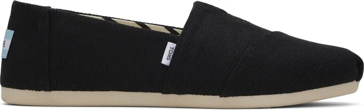 Toms Women's Alpargata Classic Heritage Canvas Slip-On Flats - Black, Black Heritage Canvas - Image 6