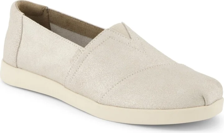 Champagne Metallic Suede