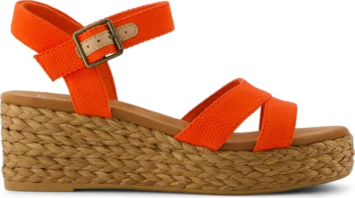 Toms Women's Audrey Ankle Strap Wedge Sandals - Image 6