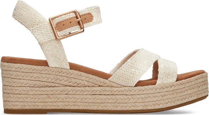 Toms Women's Audrey Espadrille Wedge Platform Sandals - Image 10