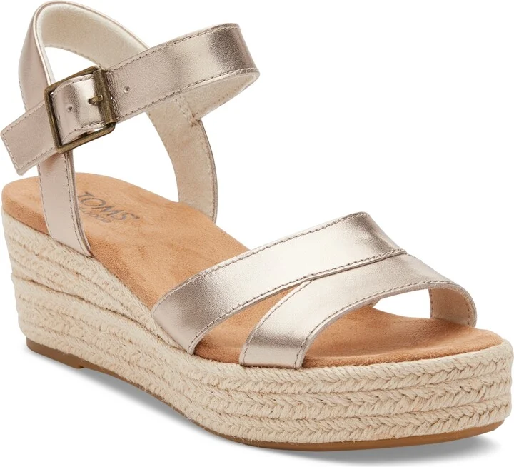 Toms Women's Audrey Espadrille Wedge Platform Sandals