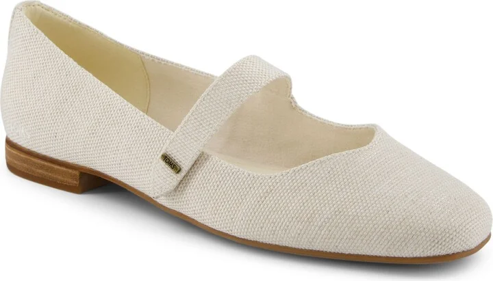 Toms Women's Bianca Canvas Mary Jane Flats