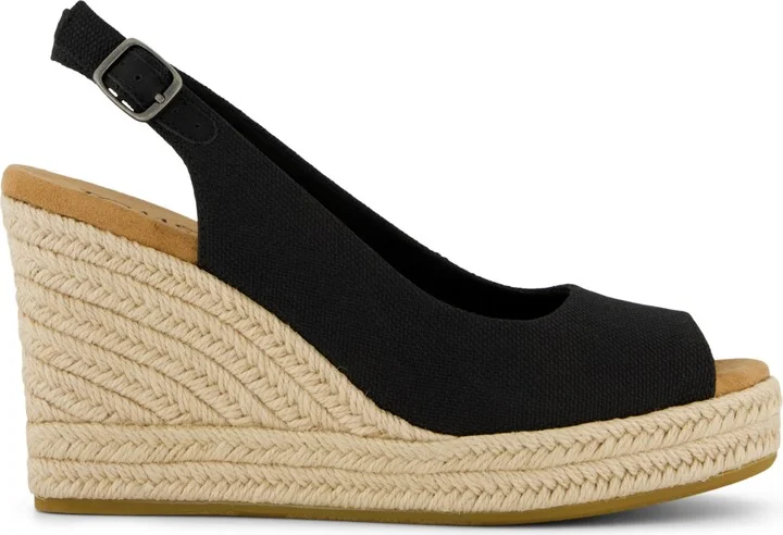 Toms Women's Camilla Peep Toe Wedge Sandals - Image 2