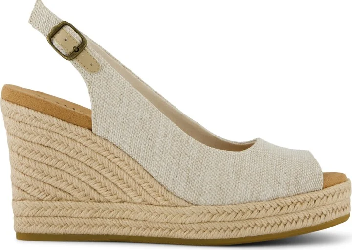 Toms Women's Camilla Peep Toe Wedge Sandals - Image 6
