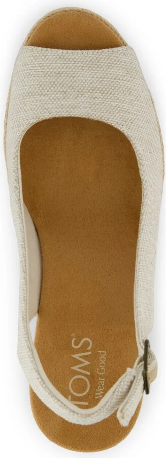 Toms Women's Camilla Peep Toe Wedge Sandals - Image 8