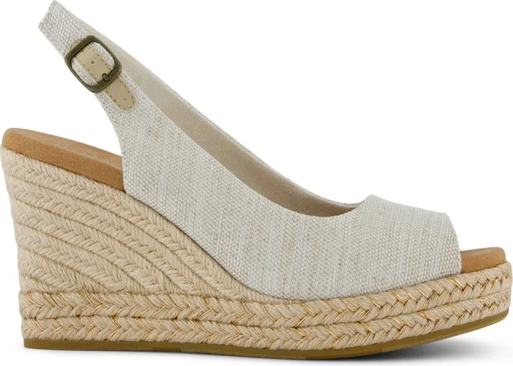 Toms Women's Camilla Peep Toe Wedge Sandals - Image 10