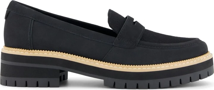 Black Leather/Shimmer Twill