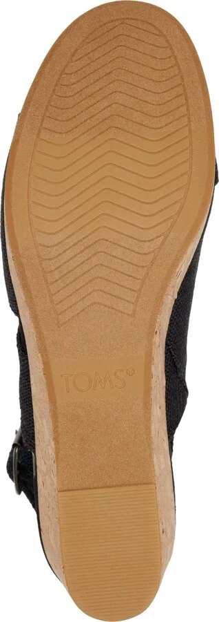 Toms Women's Claudine Slingback Cork Wedge Platform Sandals - Image 5