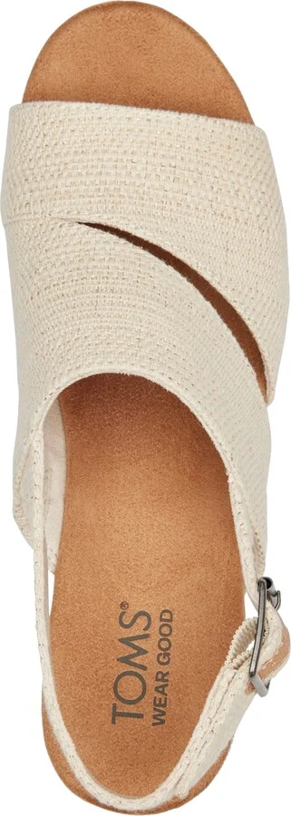 Toms Women's Claudine Slingback Cork Wedge Platform Sandals - Image 8