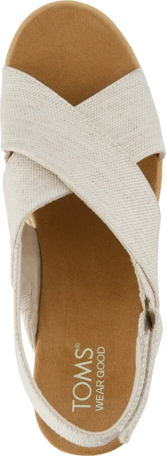 Toms Women's Diana Crisscross Platform Wedge Sandals - Image 4