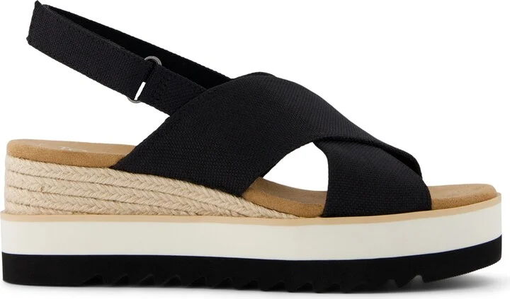 Toms Women's Diana Crisscross Platform Wedge Sandals - Image 6