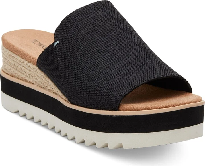 Toms Women's Diana Flatform Slide Wedge Sandals