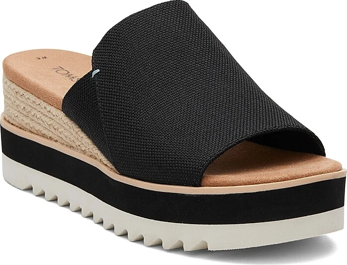 Toms Women's Diana Mule Platform Wedge Sandals