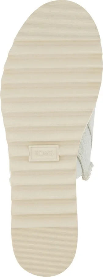 Toms Women's Diana Mule Slip-On Sandals - White Onyx Textured Denim, Fray - Image 3
