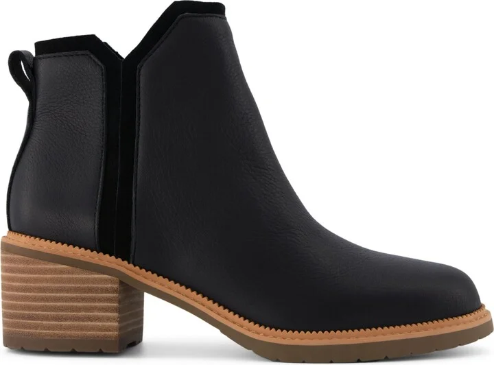 Toms Women's Hailey Block Heel Nubuck Leather Booties - Image 2