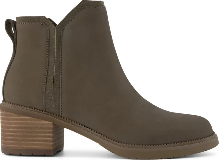 Toms Women's Hailey Block Heel Nubuck Leather Booties - Image 6