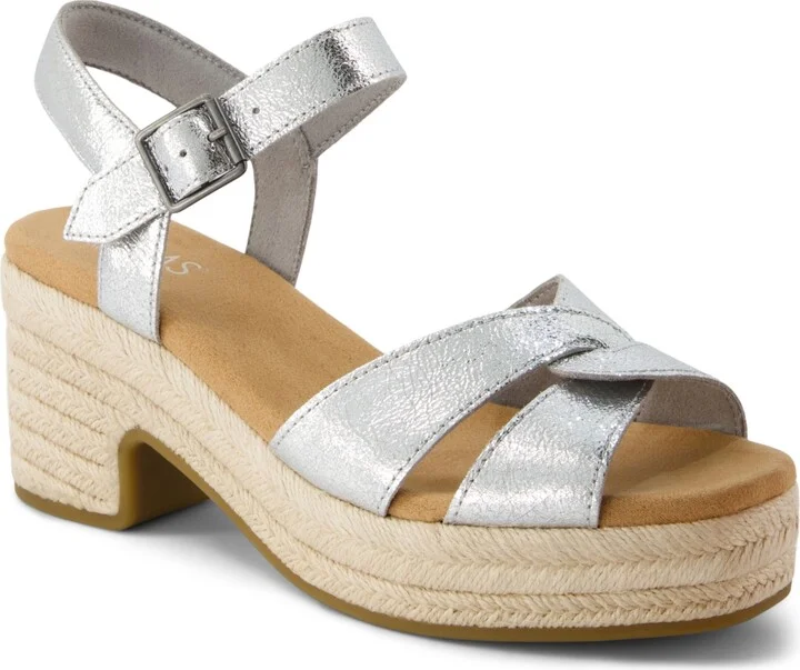 Silver Crinkle Metallic Leather
