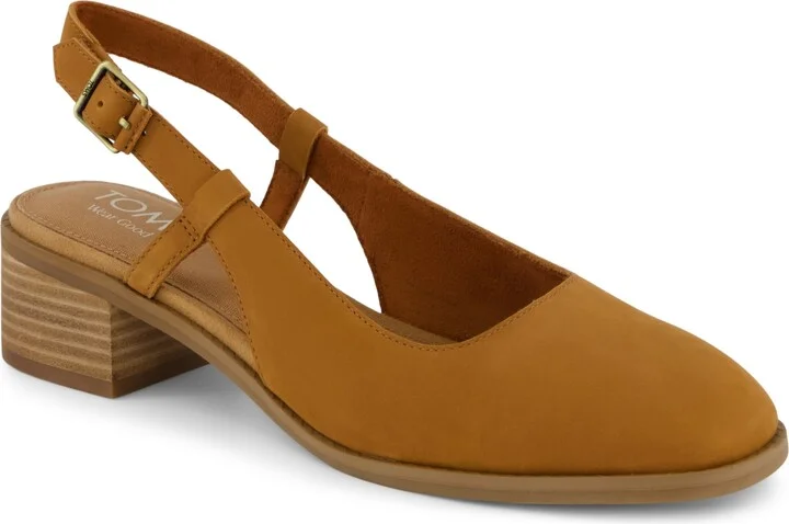 Toms Women's Jaclyn Block Heel Slingback Sandals