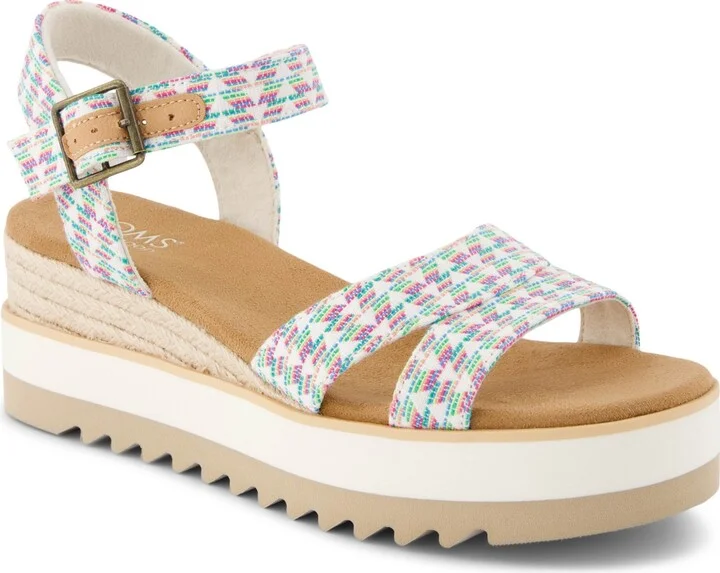 Toms Women's Louisa Platform Wedge Sandals