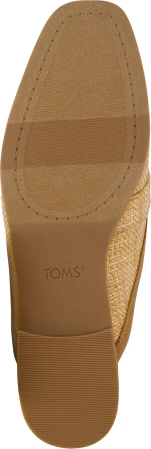 Toms Women's Lynette Slip-On Mules - Brown Sugar Raffia, Leather - Image 5