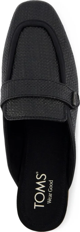 Toms Women's Lynette Slip-On Mules - Brown Sugar Raffia, Leather - Image 8