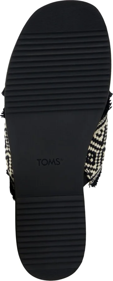 Toms Women's Mae Crossover Open Toe Sandals - Black Global Woven, Fray - Image 5
