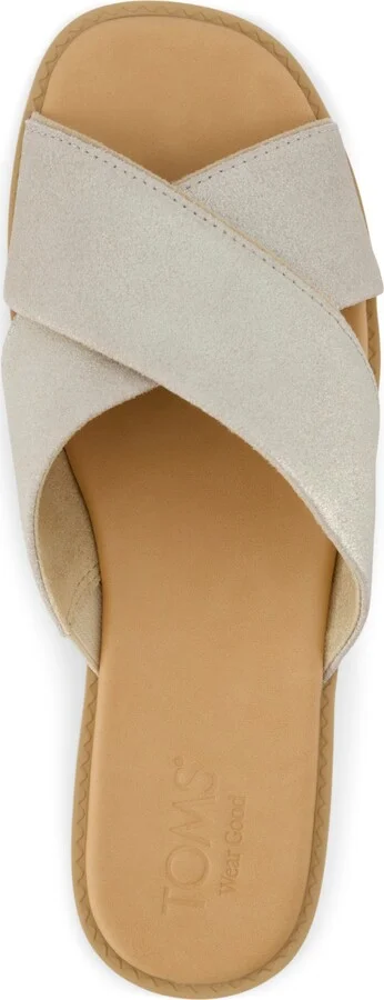 Toms Women's Mae Crossover Open Toe Sandals - Black Global Woven, Fray - Image 8