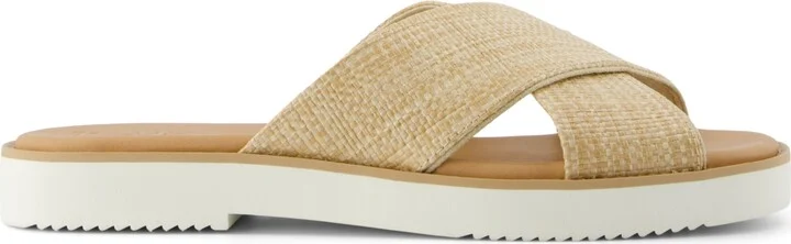 Toms Women's Mae Crossover Open Toe Sandals - Black Global Woven, Fray - Image 10
