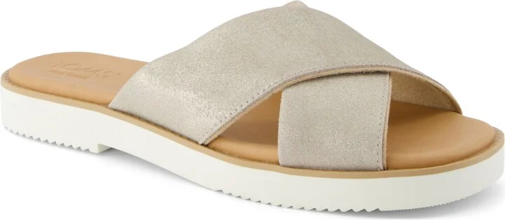 Champagne Metallic Suede