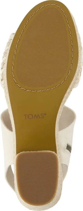 Toms Women's Majorca Platform Dress Sandals - Natural Geo Basketweave Polyurethane, Le - Image 5