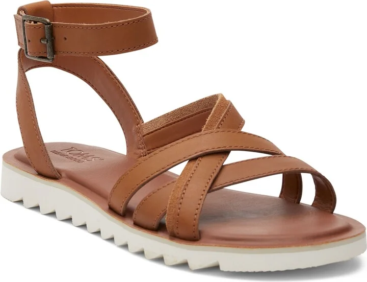 Toms Women's Rory Ankle-Strap Flat Tread Sandals