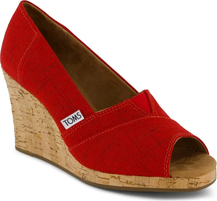 Red Crosshatch Jacquard